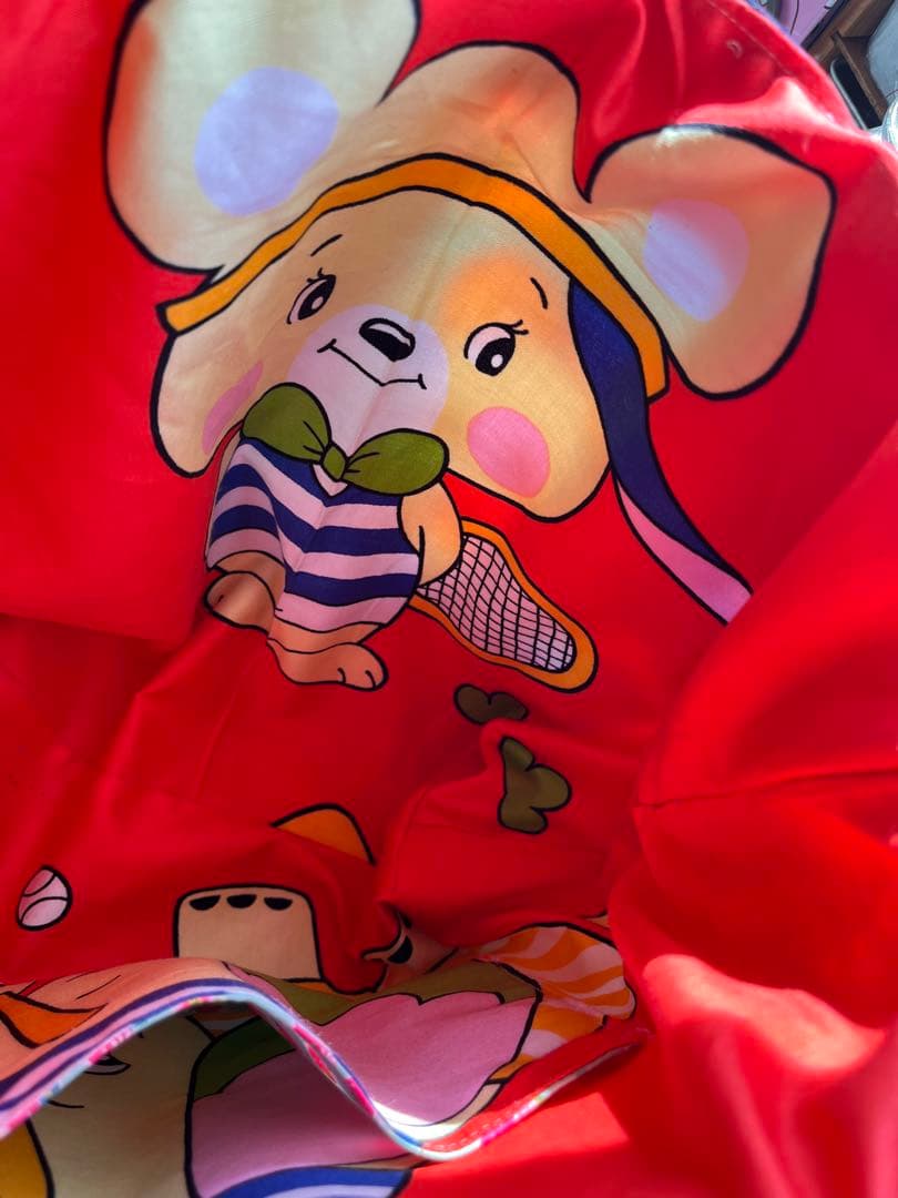 昭和レトロ生地使用 トートバッグ