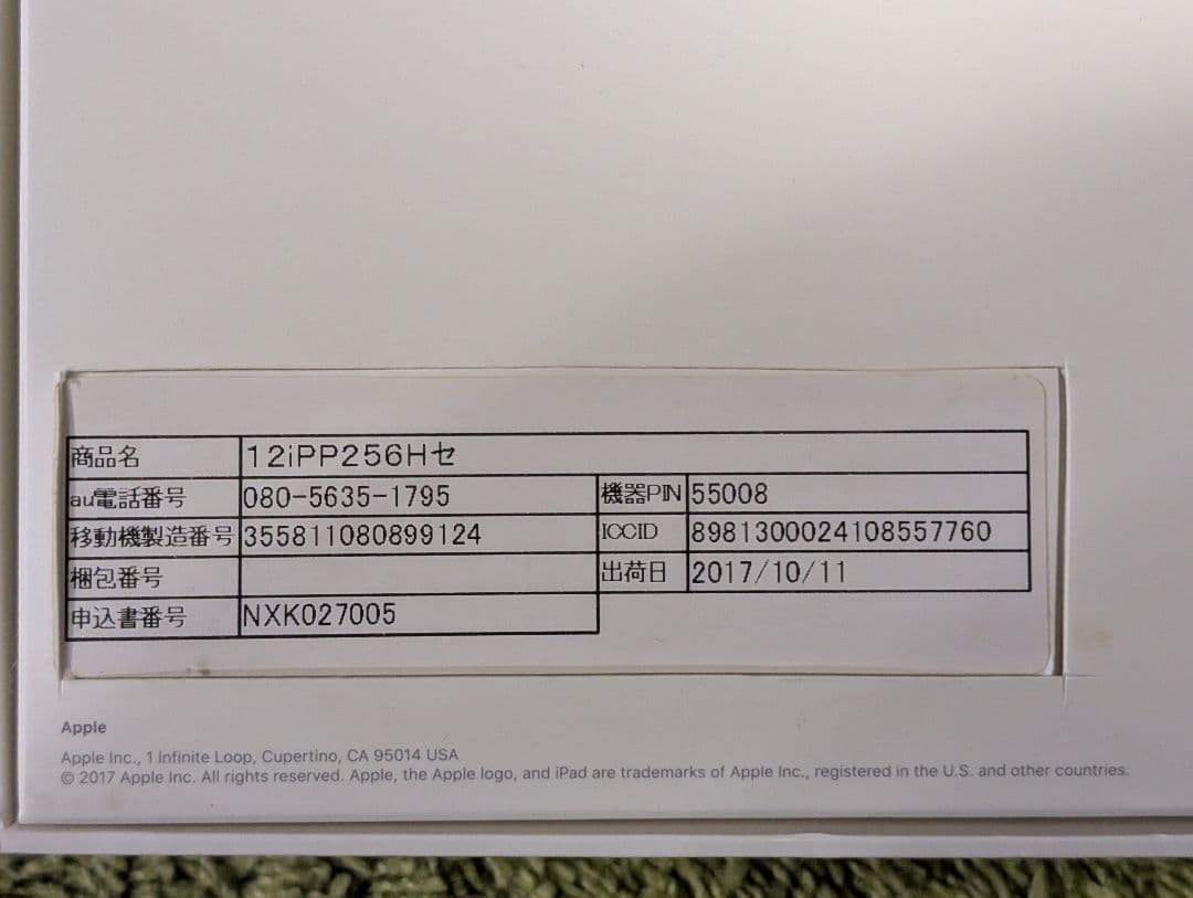 ✭iPad pro 12.9 第2世代 WiFi+Celluler