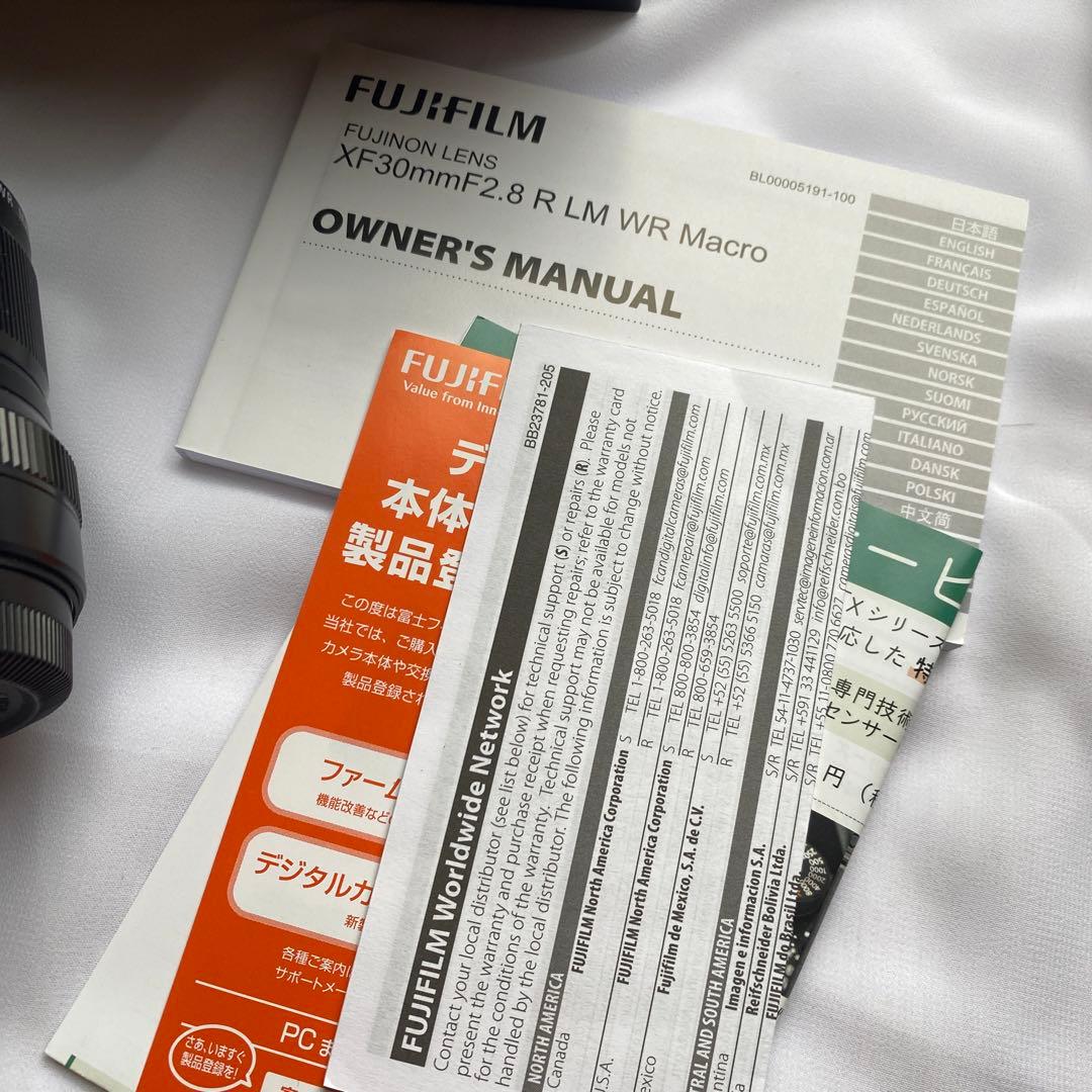 レンズ(単焦点) fujifilm / XF30mm F2.8 R LM WR Macro