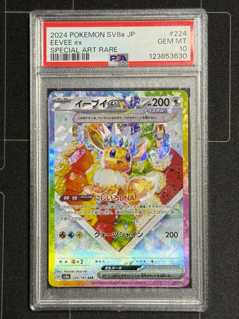 PSA10 イーブイex SAR テラスタルフェスex ポケモンカード