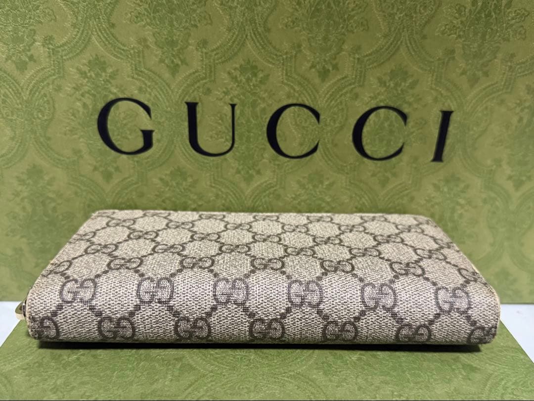 極美品✨ グッチ　GUCCI 長財布　GGスプリーム ラウンドファスナー
