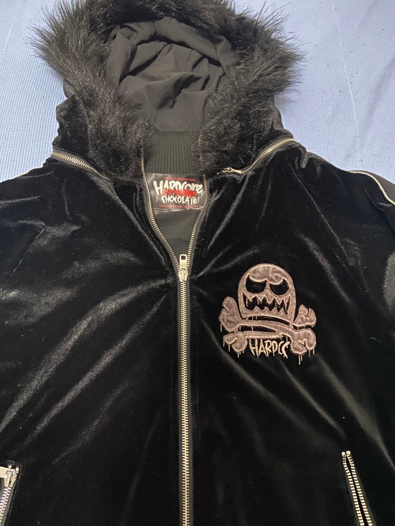 し*P様 ハードコアチョコレート　ベロアジャン　メルティングスカル　サイズXL