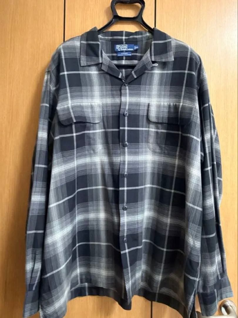 豪*也様 ラルフローレンsteward オンブレチェックシャツ サイズXL