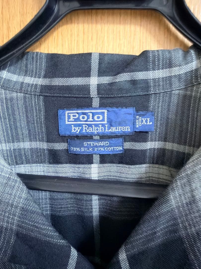 豪*也様 ラルフローレンsteward オンブレチェックシャツ サイズXL