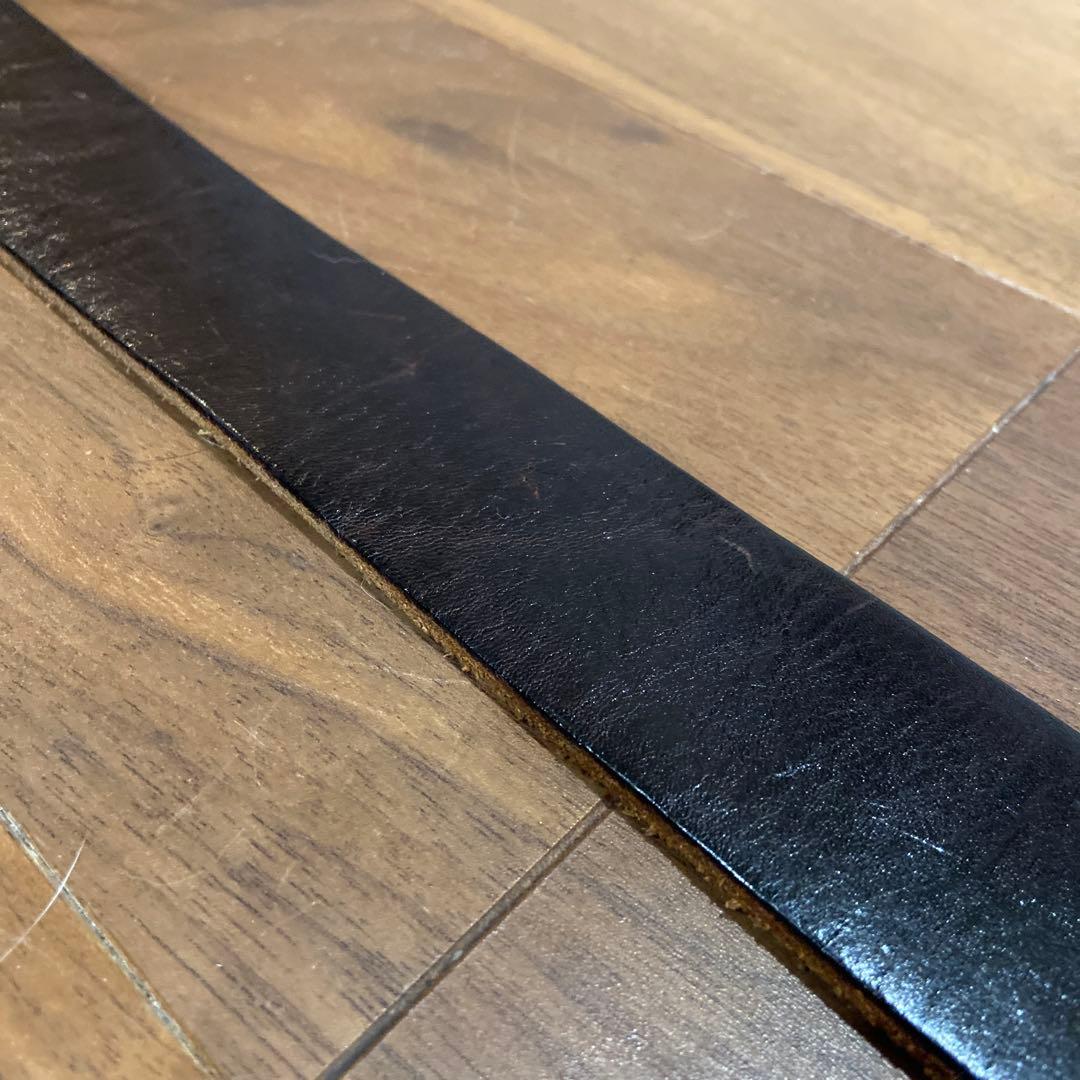 HTC フラワースタッズベルト イエローストーン&ダークブラウンレザー 32