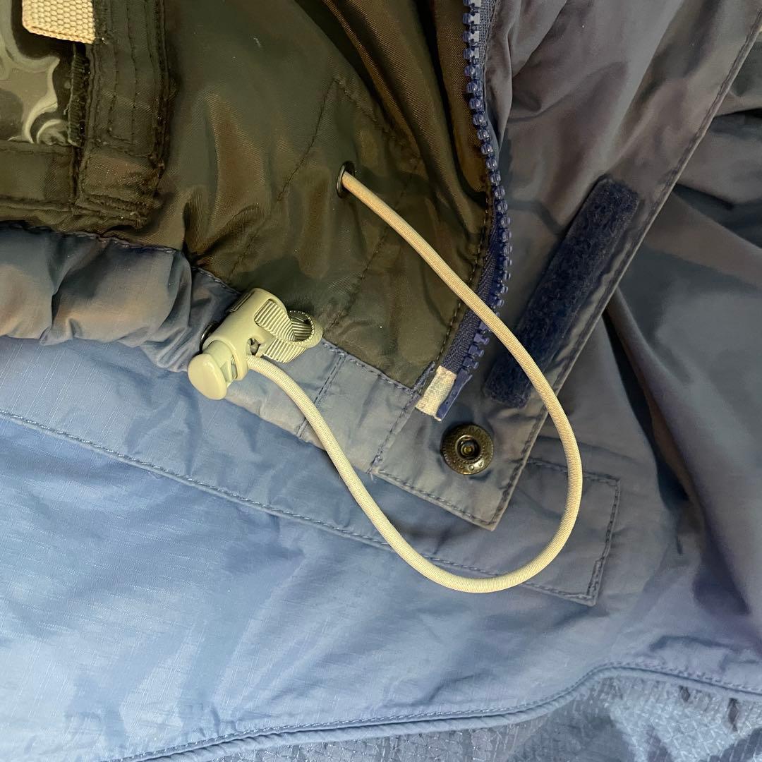 Burtonバートンスキーウェアスノーボードジャケット紺ネイビー青ブルー刺繍ロゴ