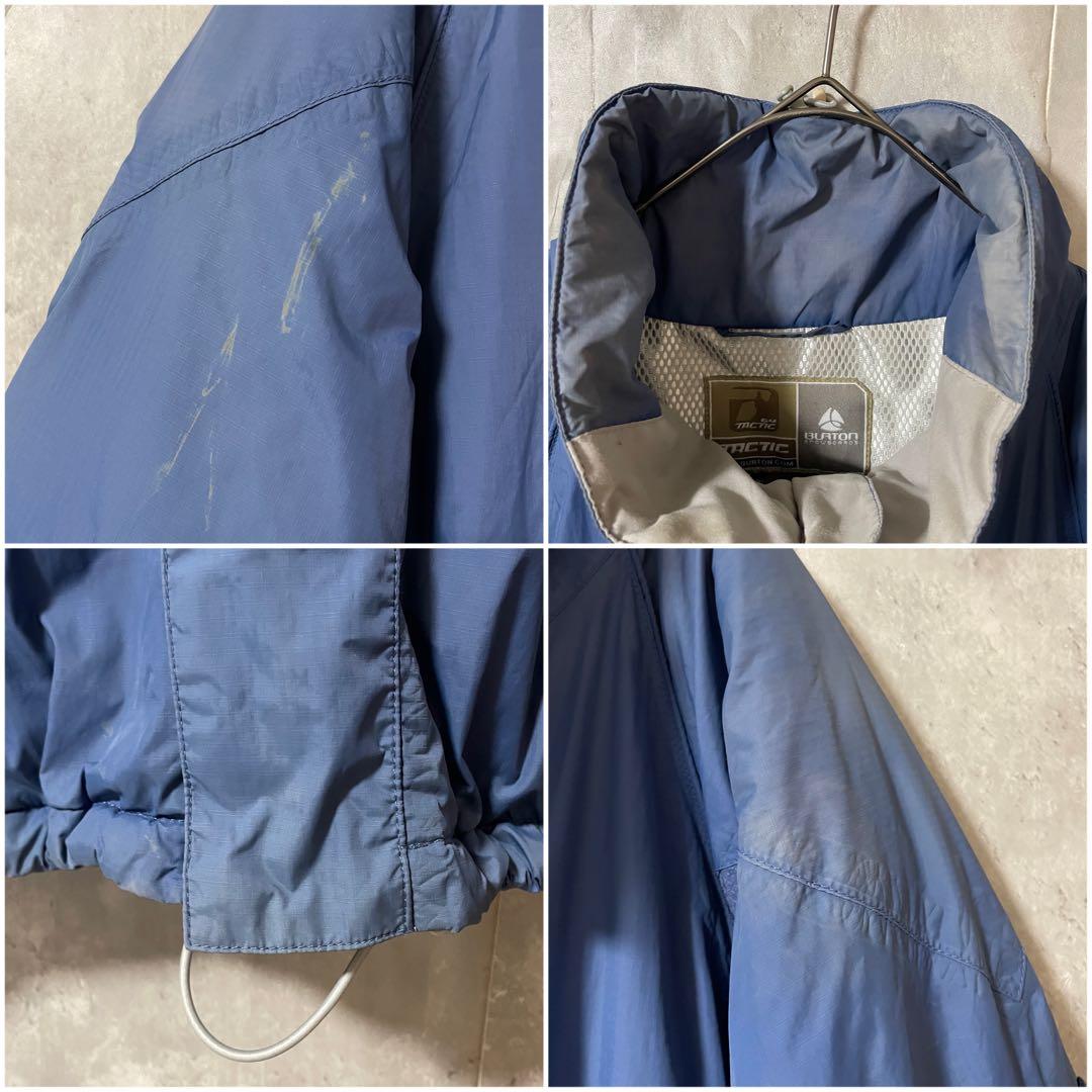 Burtonバートンスキーウェアスノーボードジャケット紺ネイビー青ブルー刺繍ロゴ