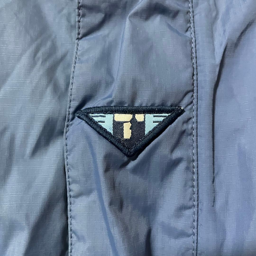 Burtonバートンスキーウェアスノーボードジャケット紺ネイビー青ブルー刺繍ロゴ