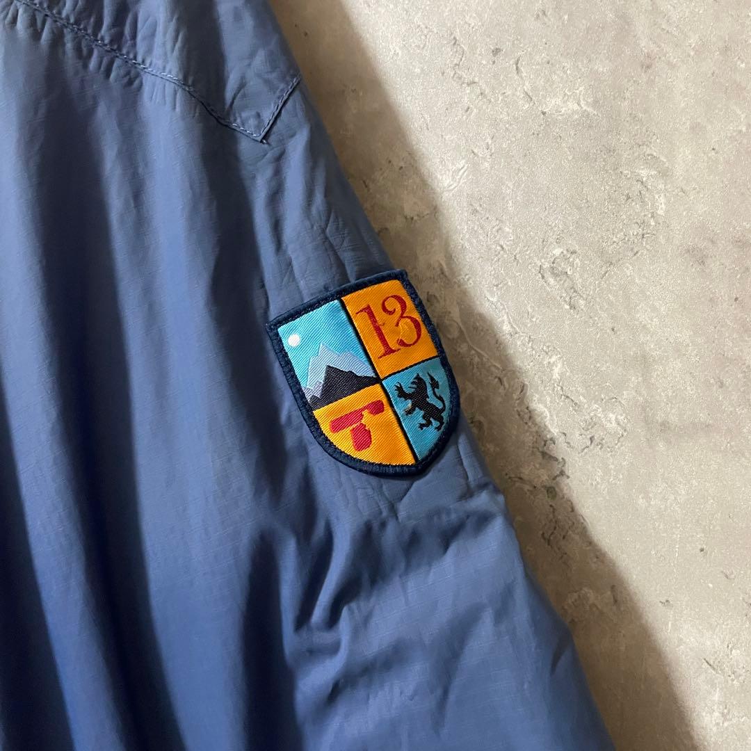 Burtonバートンスキーウェアスノーボードジャケット紺ネイビー青ブルー刺繍ロゴ