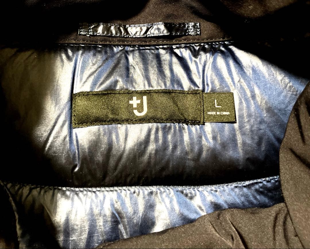 ユニクロ UNIQLO +J ハイブリッドダウンジャケット ネイビー　L