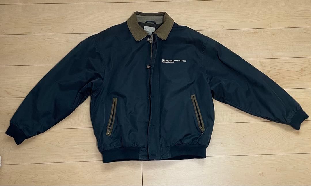 ワークジャケット　企業ロゴ　古着