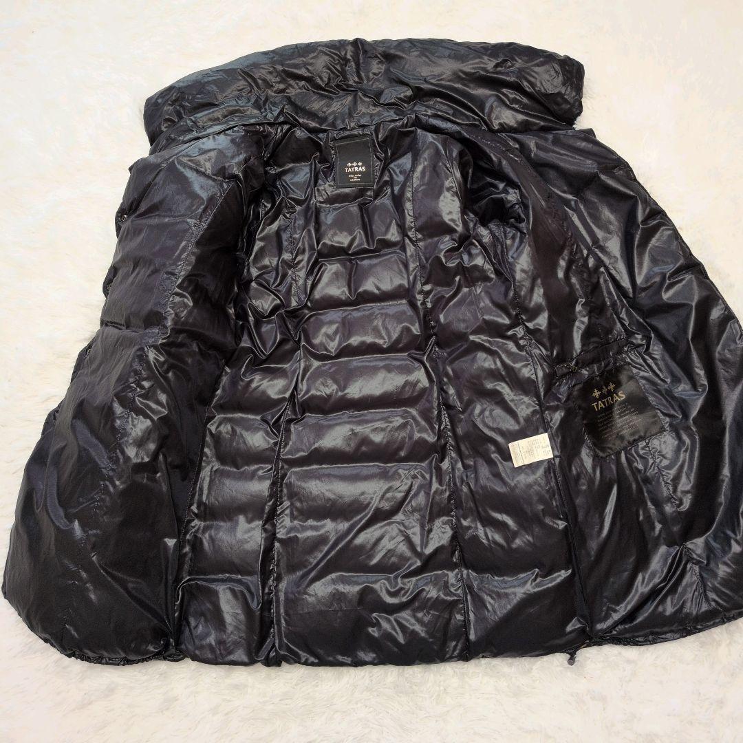 【美品】タトラス☆サイズ3　ダウンコート　ブラック　ショールカラー