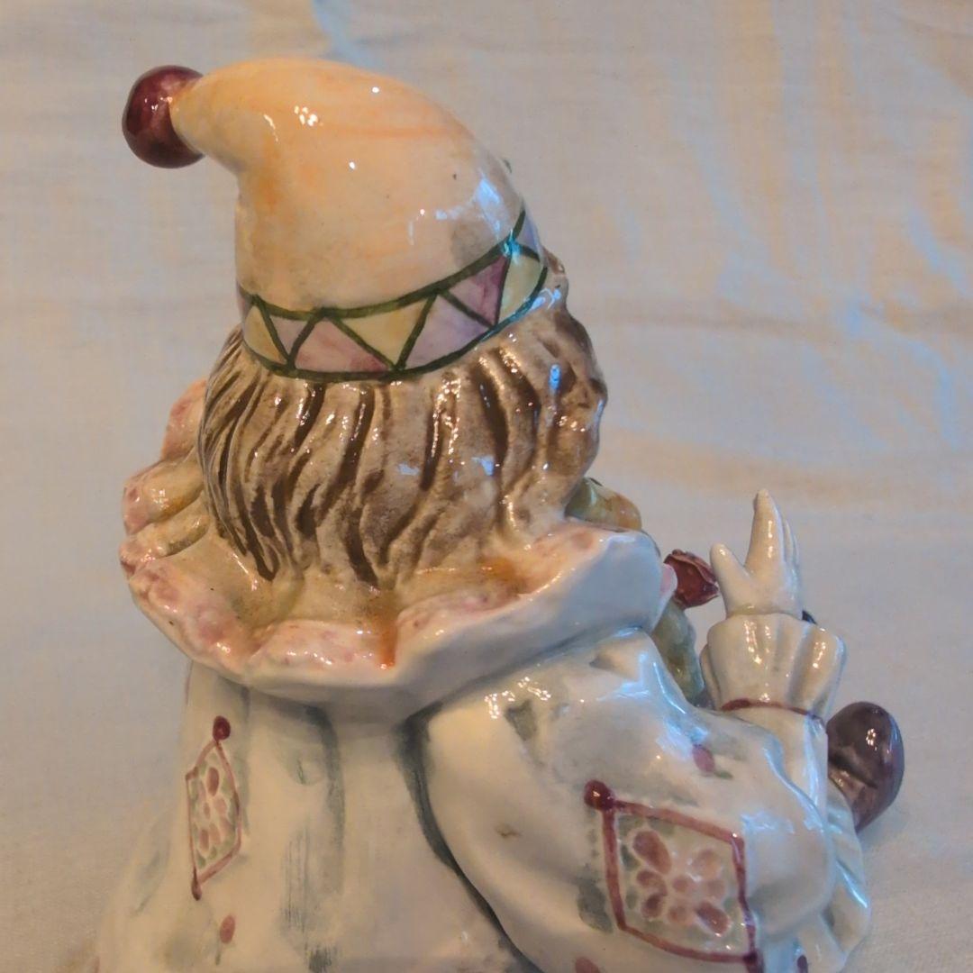 陶器のオルゴール人形　イエスタディ 高さ15cm