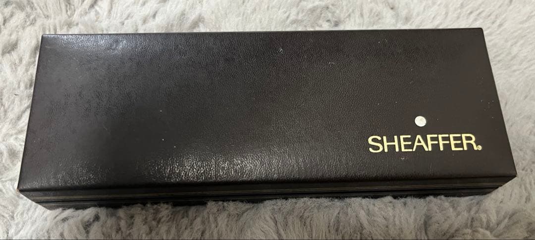 SHEAFFER 黒 万年筆 ゴールド装飾 80年代