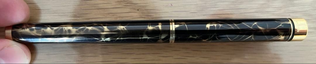 SHEAFFER 黒 万年筆 ゴールド装飾 80年代