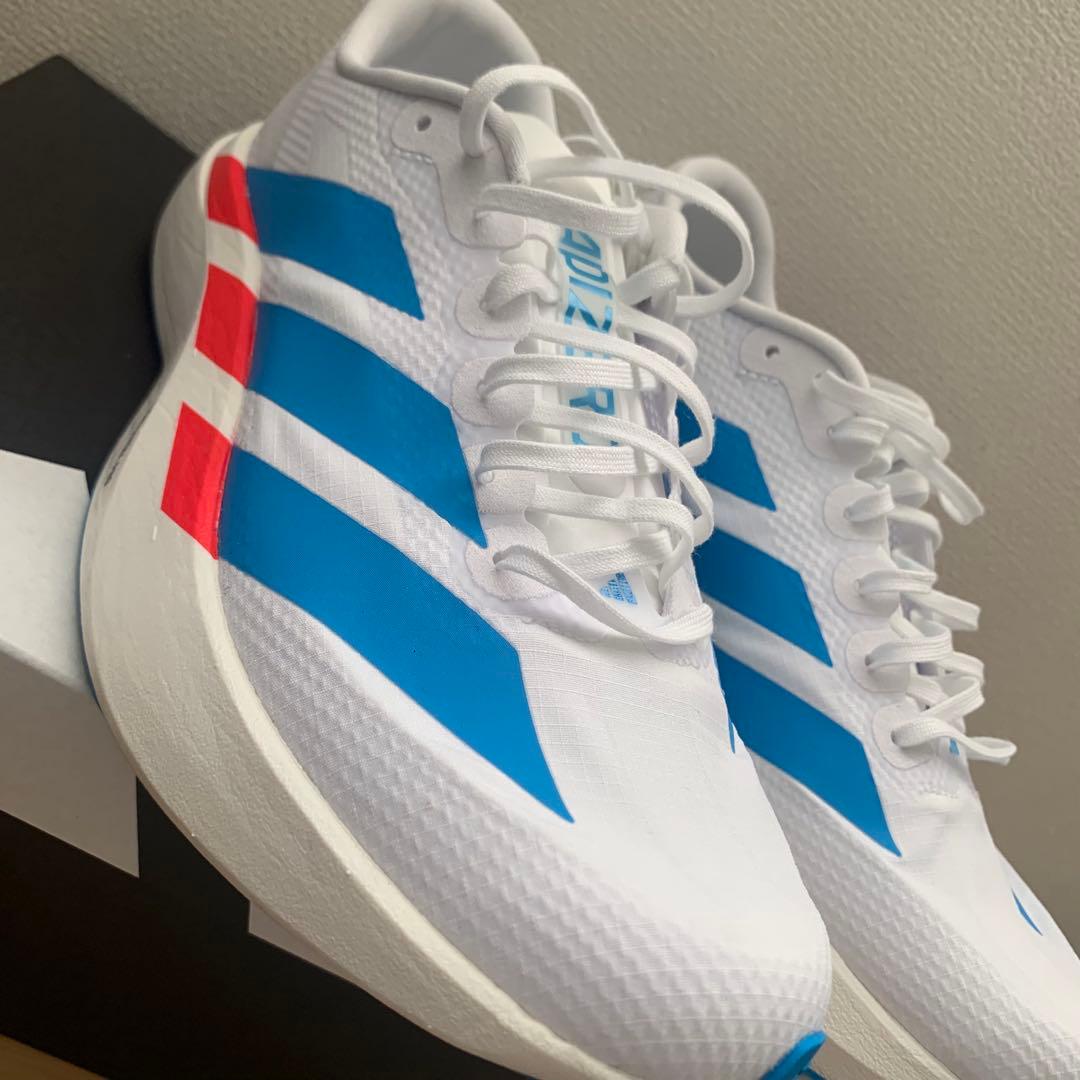 ダイ様　　ADIZERO EVOSL Woven 26.0 ホワイト/ブルー