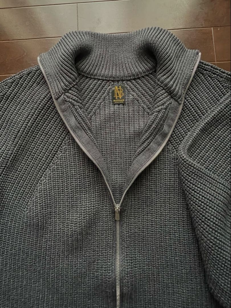 バトナー　ドライバーズニット　グレー　サイズ3