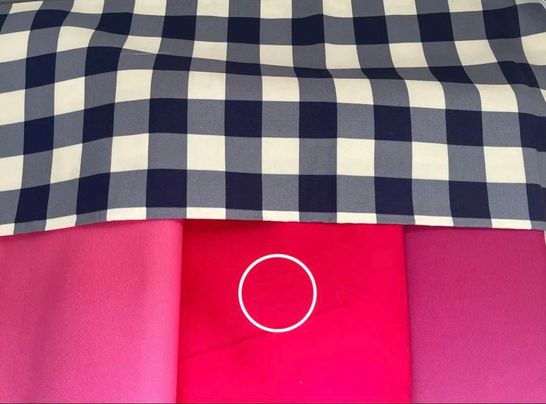 ことぽこさま☆専用　フリルレッスンバッグ ジュース入れ　水玉　ドット