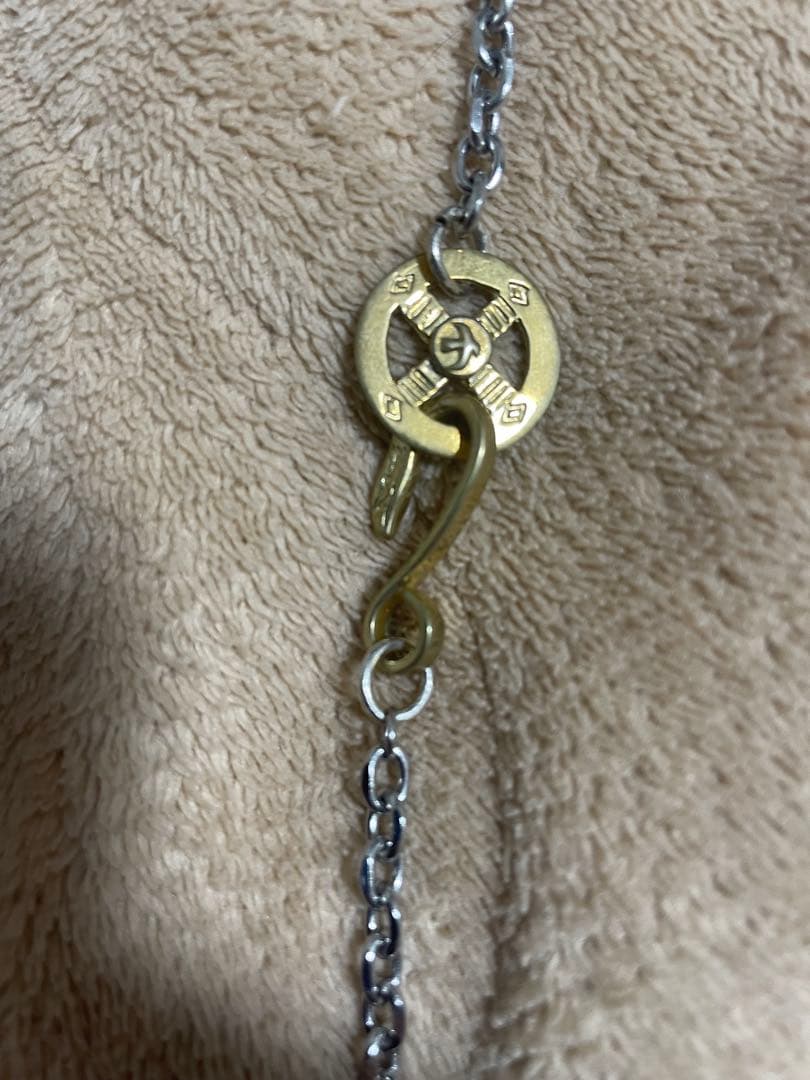 18Kコーティング　ターコイズフェザーネックレス　キムタク仕様　木村拓哉