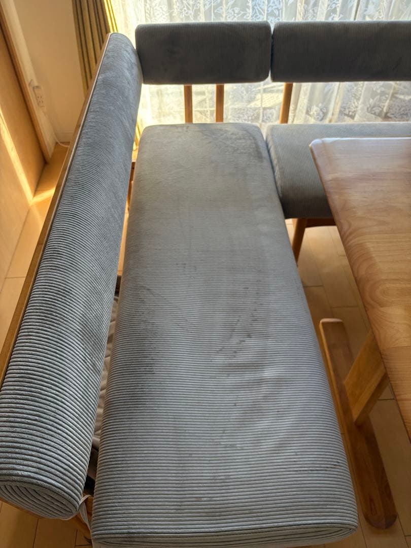 【ainnn】Rainy レイニー② ダイニングソファ 120ベンチ