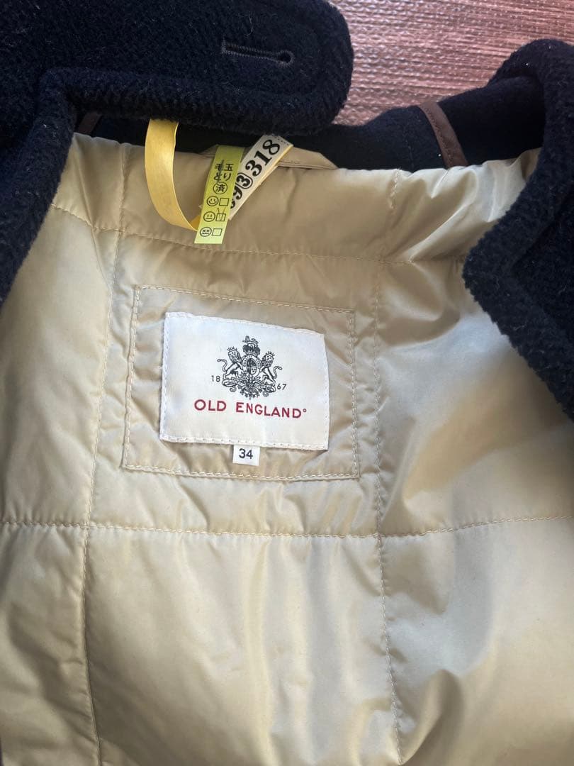 【最終値下げ】クリーニング済OLD ENGLANDダッフルコート 34 ネイビー