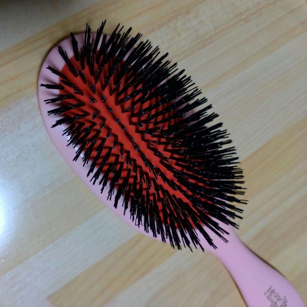 Mason Pearson ヘアブラシ ハンディブリッスル　ピンク 猪毛100%