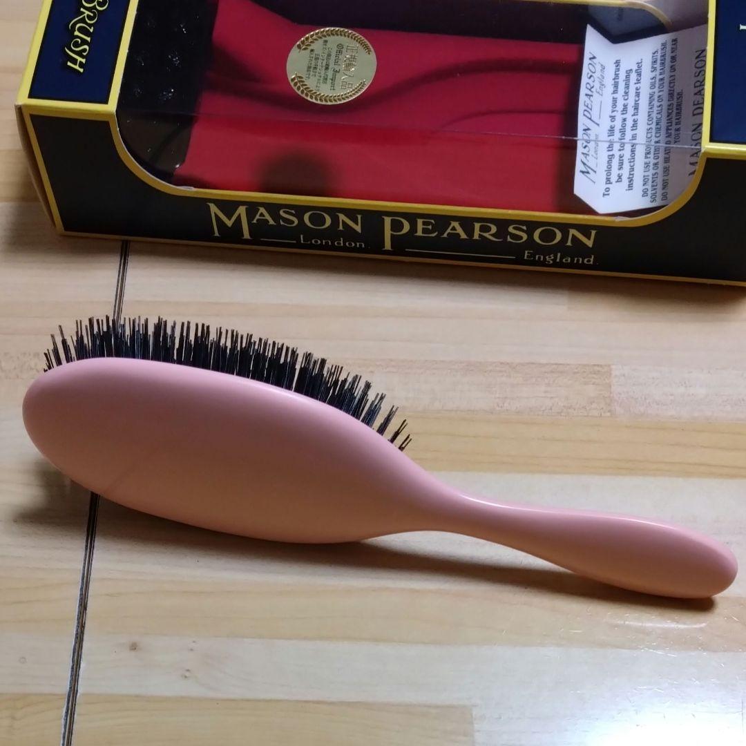Mason Pearson ヘアブラシ ハンディブリッスル　ピンク 猪毛100%