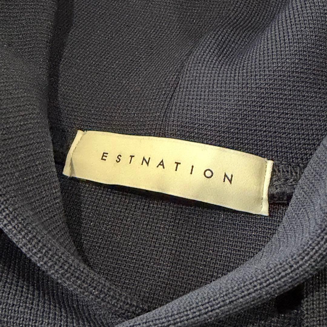 ESTNATION エストネーション ミラノリブ サイドジップ パーカー