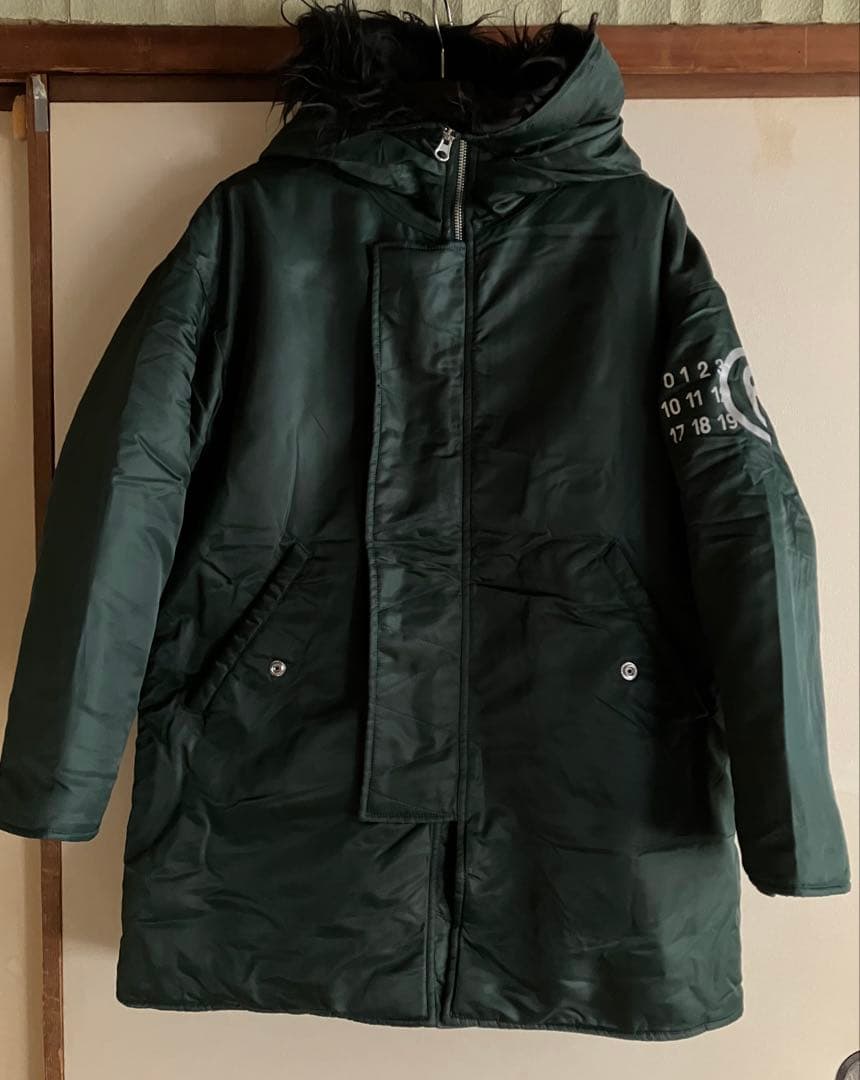 MM6の美品ファー付きモッズコート