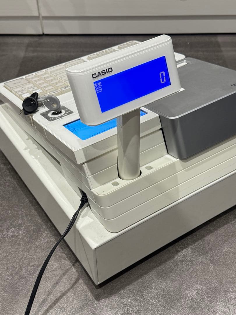 【美品】 CASIO カシオ レジスター 業務用 SR-S4000-20SWE