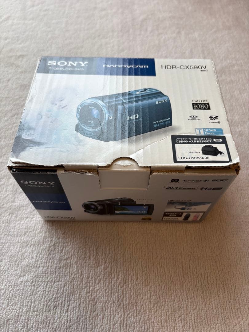 【動作確認ＯＫ】SONY　Handycam　HDR-CX590V 専用バック付き