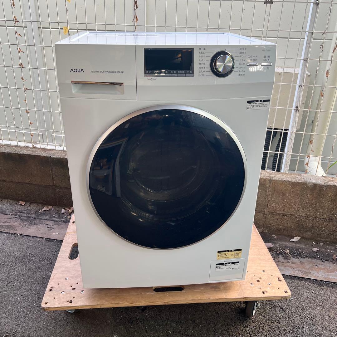［3666］AQUA ドラム式洗濯機 AQW-FV800E 8kg