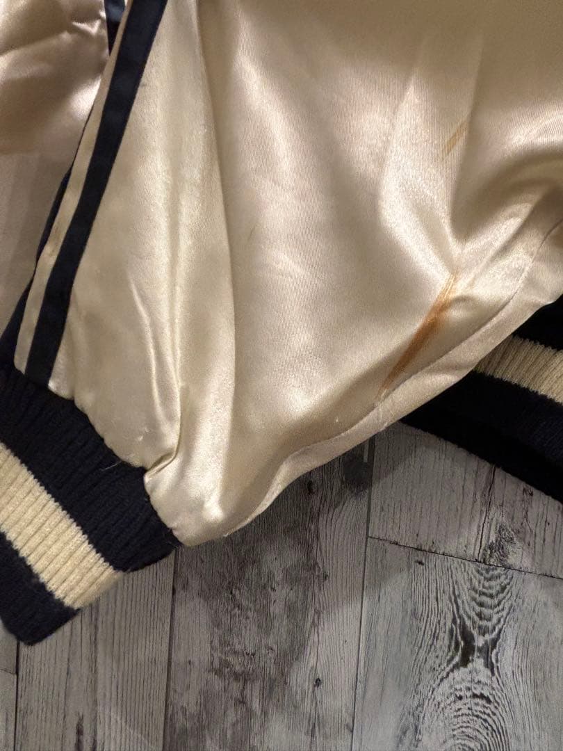 ♦︎ 飛有棲屯 HOUSTON ヒューストン 和柄 中綿 スカジャン　鷹刺繍