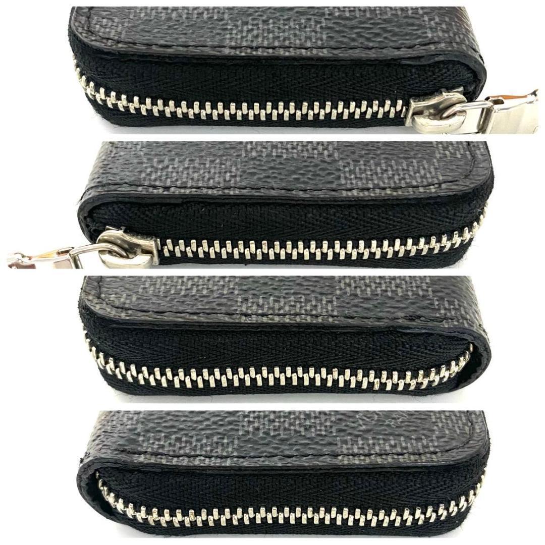 ルイ ヴィトン◎パース ダミエ グラフィット ラウンドファスナー 現行