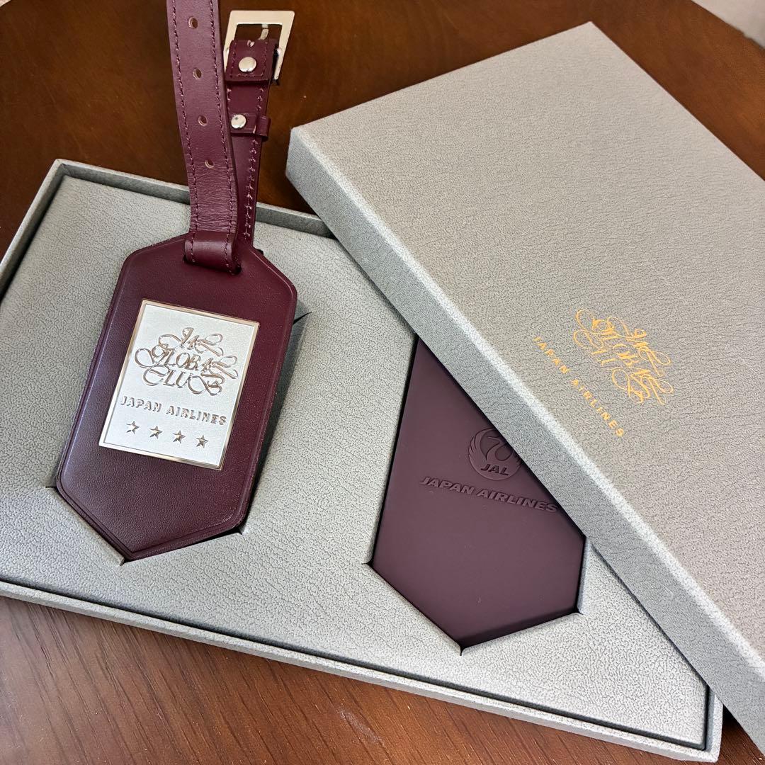 【新品・未使用品】JAL グローバルクラブ　亀タグ　四つ星 ネームタグ　赤