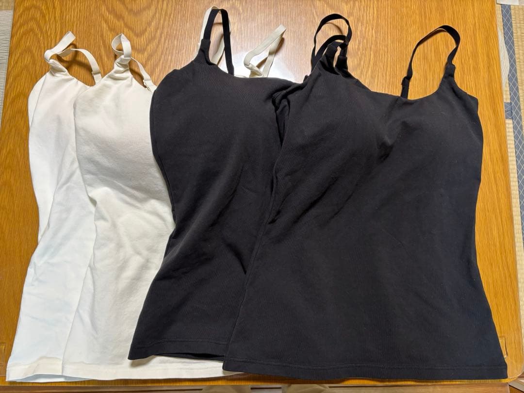 【洋服見え◎厚手パッドでがっつり盛り】盛れるノンワイヤーブラキャミ