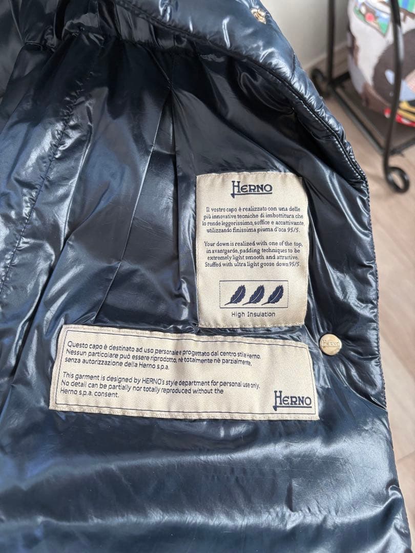 HERNO ダウンジャケットHerno ネイビー