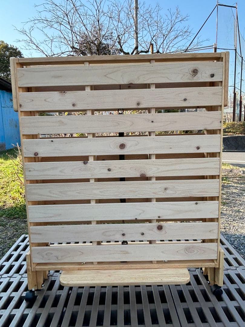 中居木工　木製 折りたたみベッド シングルサイズ　2019年製