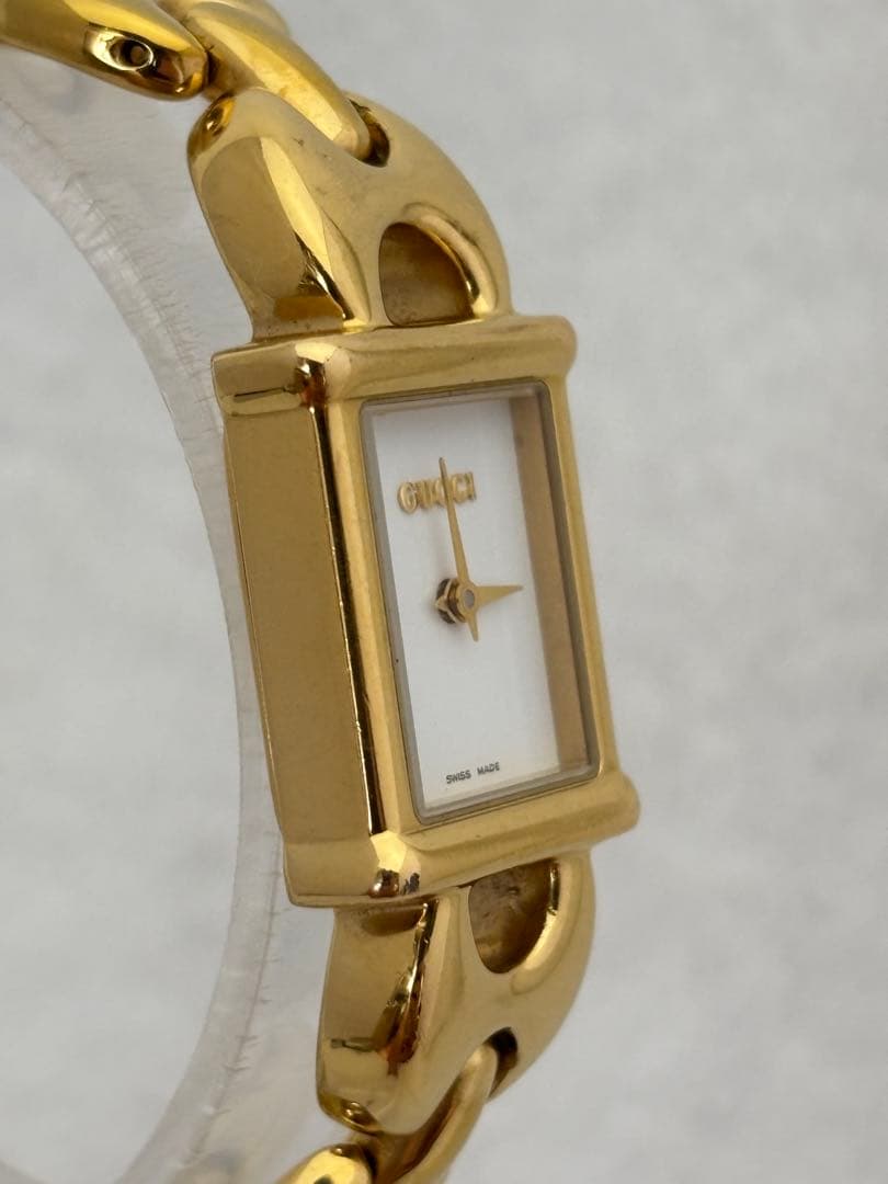 【美品】GUCCI グッチ クォーツ【1800L】純正ベルト【稼働品】レディース