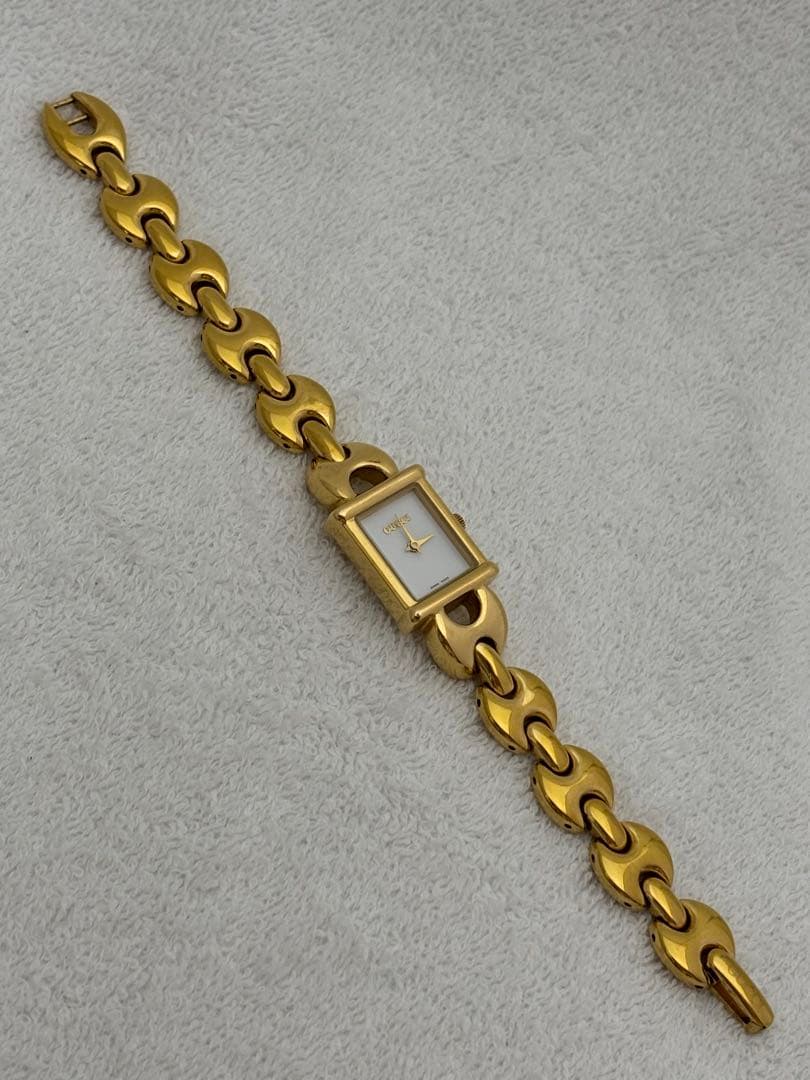 【美品】GUCCI グッチ クォーツ【1800L】純正ベルト【稼働品】レディース