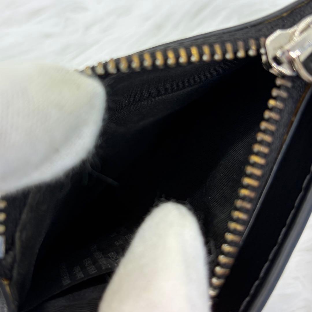美品✨メゾンマルジェラ マネークリップ 二つ折り財布 ブラック  ジップ