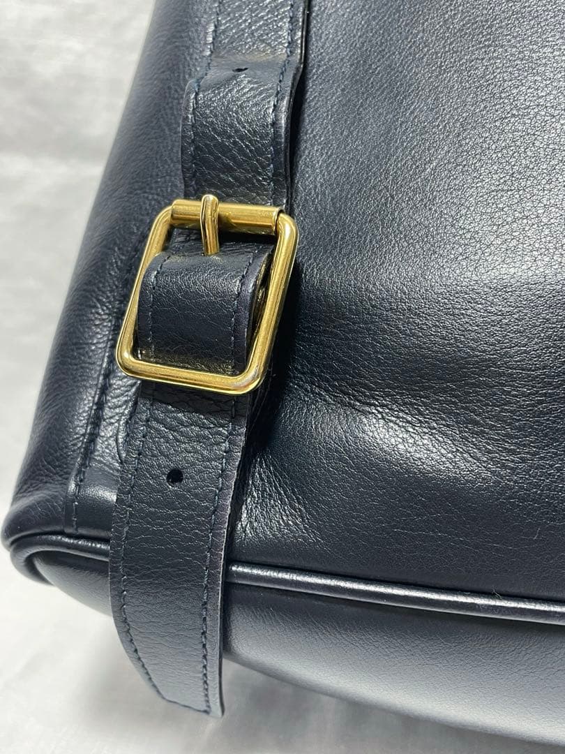 【オールドグッチ】GUCCI ミニ バンブーリュック ネイビー