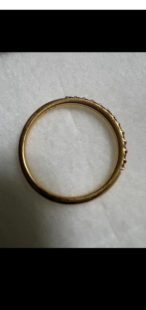 【保証書あり】AHKAH ドゥーズブリエリングK18　9号