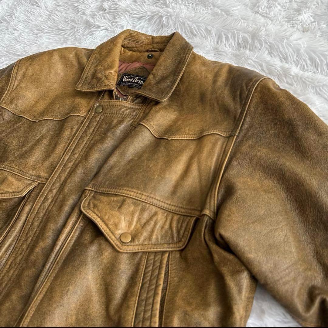 一点物✨️激渋 WindArmor レザージャケット フライト ブルゾン B-3