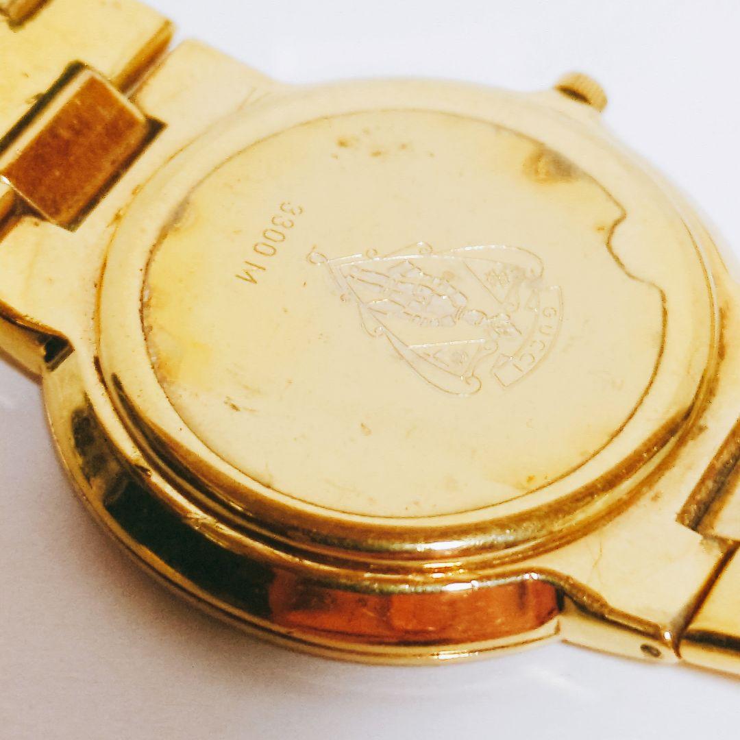 GUCCI グッチ ローマンベゼル レディース クォーツ 腕時計 3300M