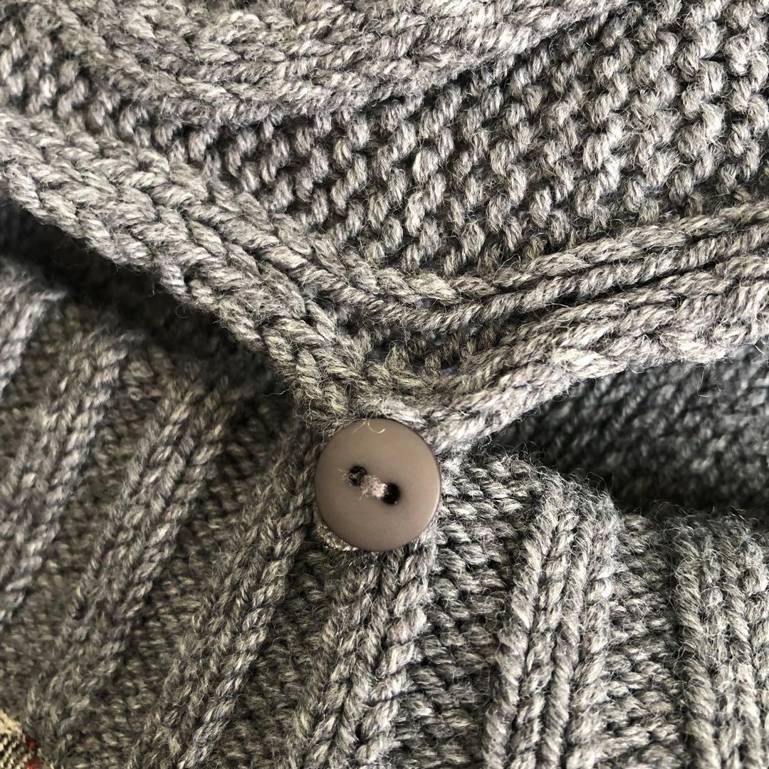 BURBERRY BLUE LABEL 半袖 ケーブル ニットワンピース 38