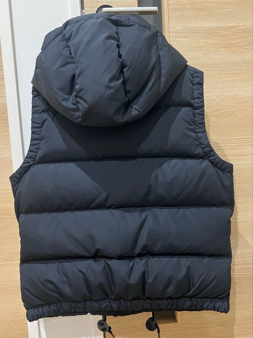 POLO 黒 ダウンベスト フード付き（レディース）