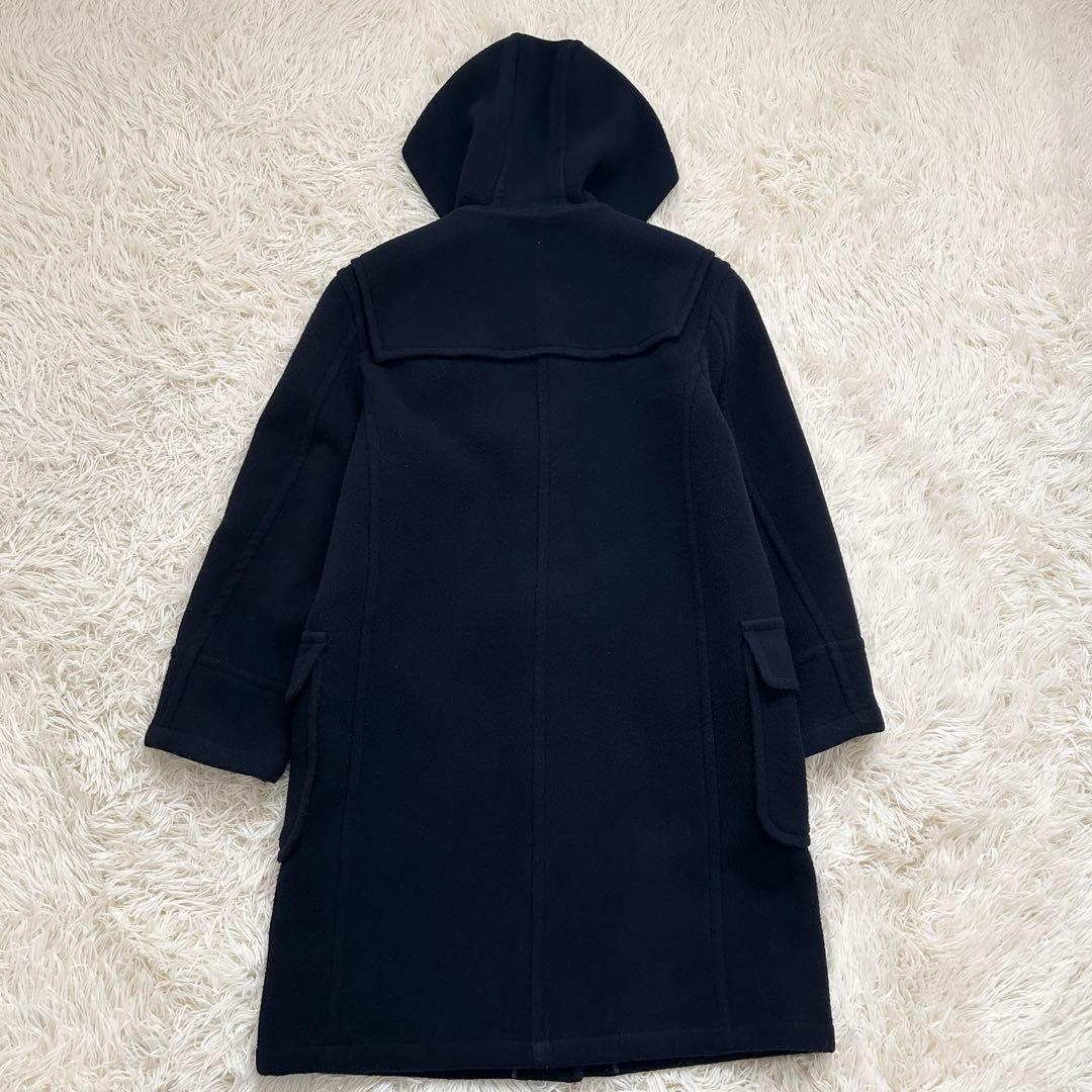バーバリー ロング ダッフルコート ダブルフェイス ノバチェック 濃紺 L