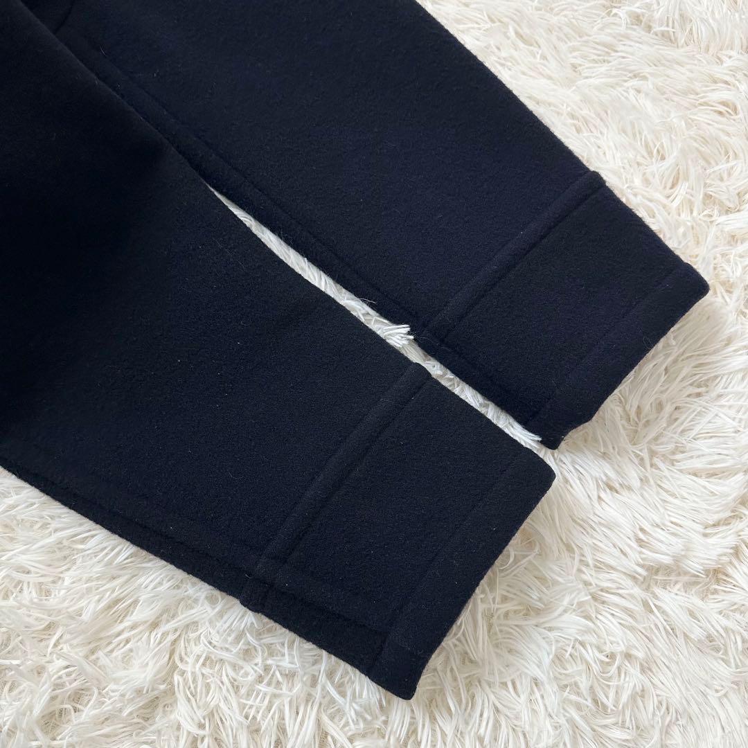 バーバリー ロング ダッフルコート ダブルフェイス ノバチェック 濃紺 L