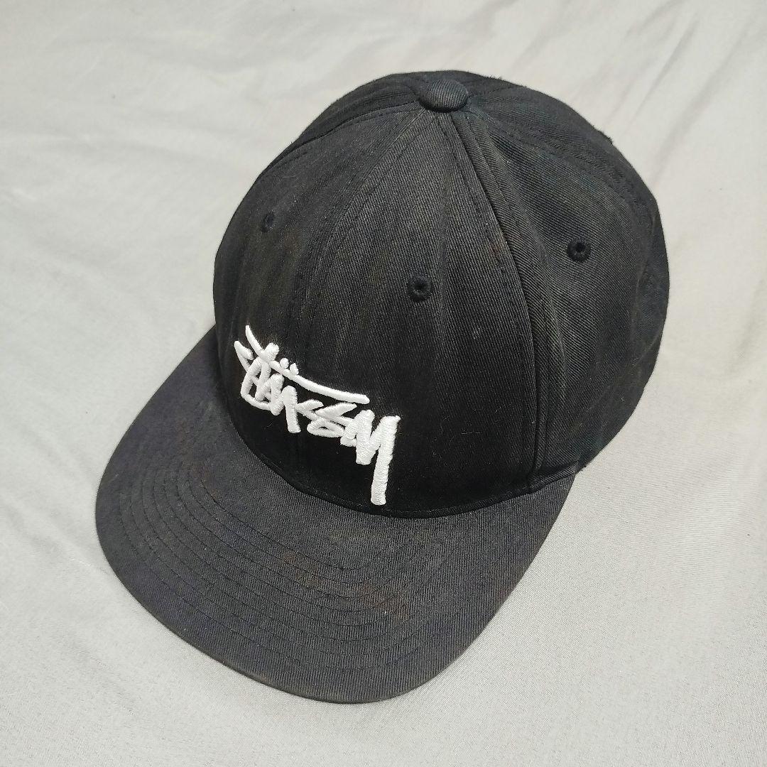 Stüssy グレー パーカーMと黒キャップ セット